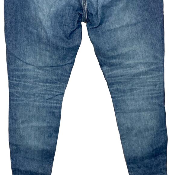 Everlane Ankle Jeans High Waist Medium Blue Wash Stretch Denim Relaxed Size 27 - Picture 9 of 16